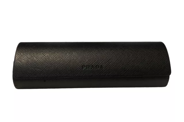 Prada Saffiano Black Eyeglasses Sunglasses Hard Case Small