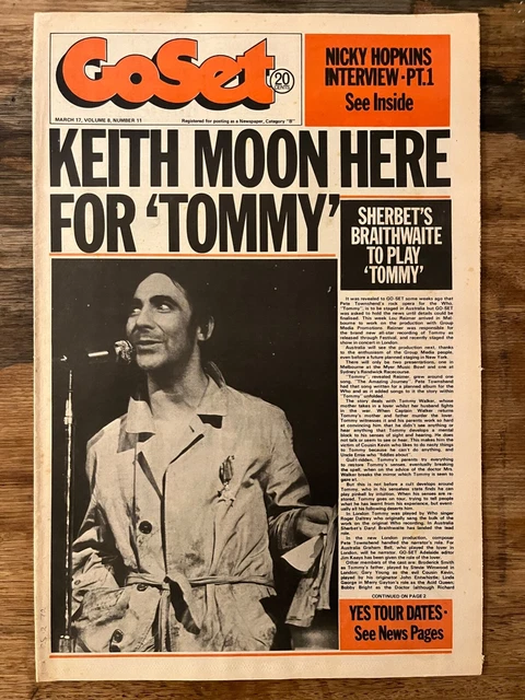 GO-SET MAGAZINE Vol 8 No 11 Mar 1973 Keith Moon Steve Winwood Great Cond! GO-SET MAGAZINE Vol 8 No 11 Mar 1973 Keith Moon Steve Winwood Great Cond!