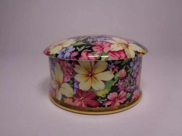 Royal Winton "Florence" Chintz Pattern Round Lidded Trinket Box