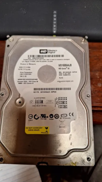 Western Digital Caviar 160GB Internal 7200RPM 3.5" (WD1600AABB) HDD