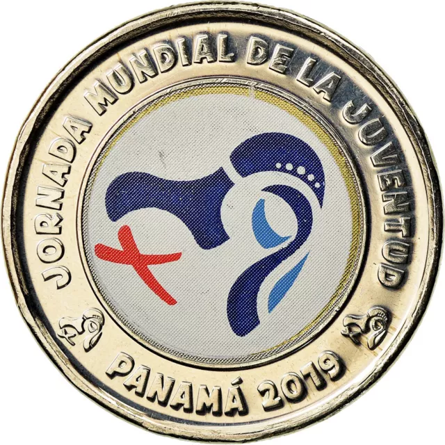 [#784142] Monnaie, Panama, Journées mondiales de la Jeunesse, Balboa, 2019, Colo