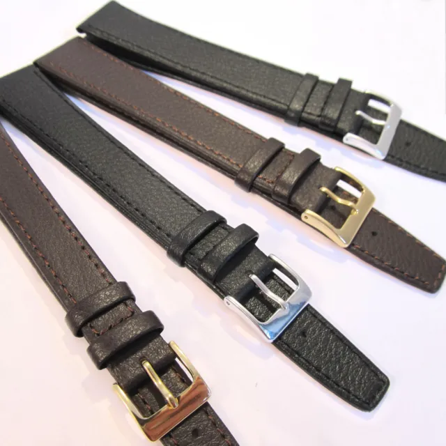 XXXL Extra Extra Extra Long LEATHER WATCH STRAP Large Black Brown 18 - 24mm XXL