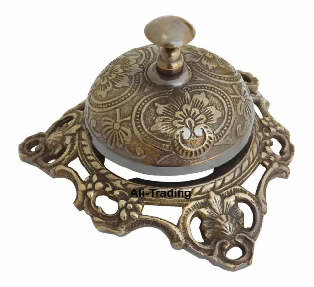 Antique Counter Bell Ornate Nautical Desk Bell Hotel Service Call Bell Service