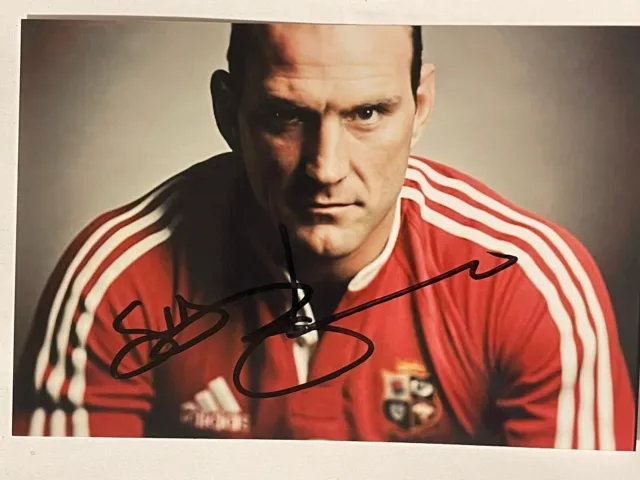 Lawrence Dallaglio- British lions rugby signed 6x4 photo