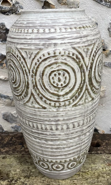 Ensemble Vase Et Boîte Céramique - Motif Floral, Style Vintage, Blanc