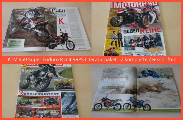 KTM 950 Super Enduro R mit 98PS Literaturpaket - 2 komplette Zeitschriften