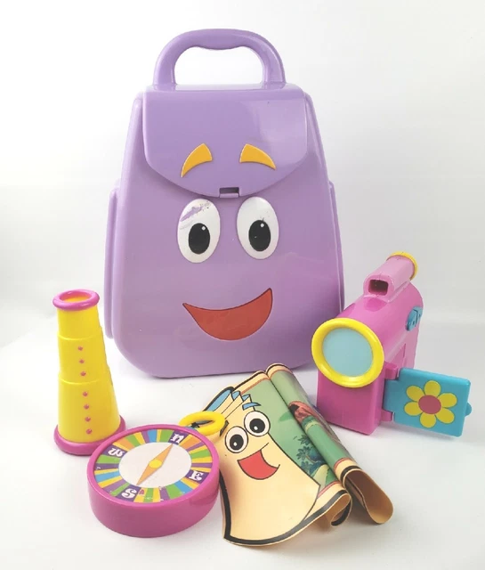 DORA THE EXPLORER My Talking Backpack Toy Map Compass Telescope Singing