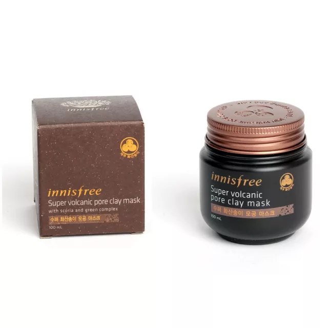 [INNISFREE] Super Jeju vulkanische Poren Tonmaske 100 ml + 1 Stck. LUS V-Line Gesichtsmaske