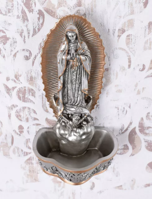 Weihwassergefäss Mutter Gottes von Guadalupe Weihwasserkessel Schutzmadonna 3