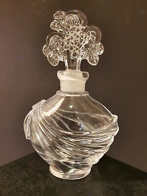 IRICE Crystal GRAPE Stopper Perfume Bottle Irving Rice Art Deco Nouveau NEW