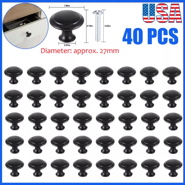 40Pcs Cabinet Drawer knobs Stainless Steel Kitchen Cupboard Door Handles Pulls