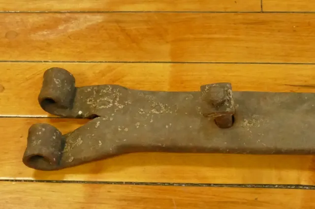 Vintage Antique Strap Hinge For A Barn Door Hand Forged Rustic Primitive 28” 2