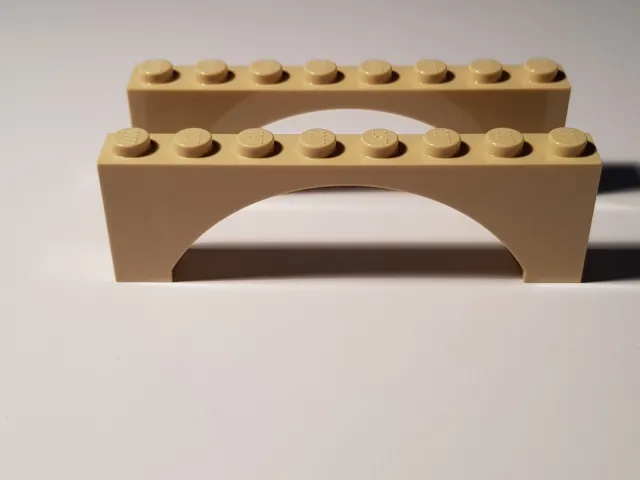 Lego 2 x 16577 Arco Pietra 1 x 8 x 2 Beige 6079724 (#BC05) Tan Ponte Star Wars
