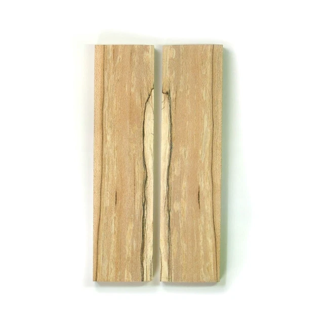 Wild Cherry Wood Blanks with Spalting Knife Making Scales Pair 5" x 1 1/4" x 3/8