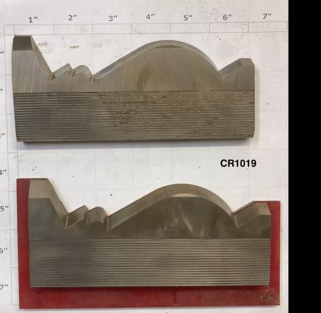 5/16 Corrugated High Speed Steel Molding Knives - Crown Molding Profile -