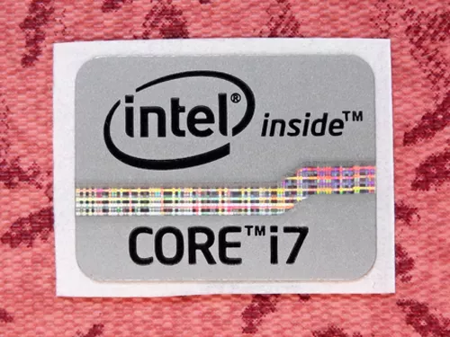 Intel Core i7 Inside Gray Silver Sticker 15.5 x 21mm 2012 Ivy Bridge Case Badge