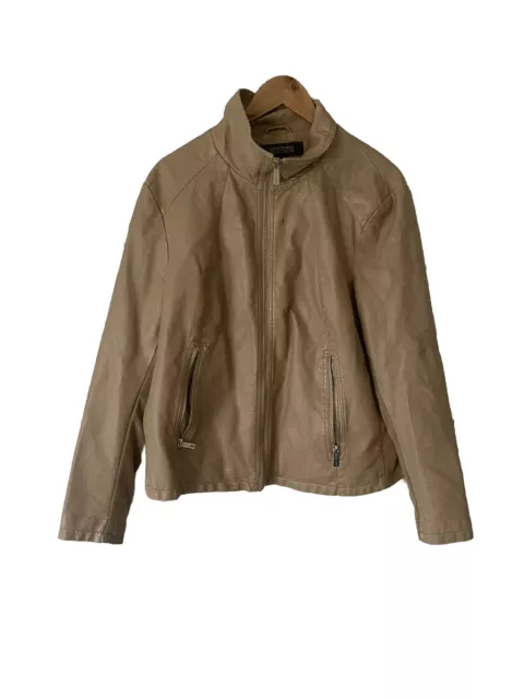 Kenneth Cole Reaction Womens Jacket - Tan Size XXL