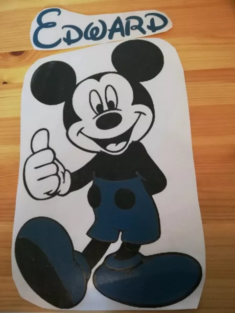 Personalised Disney Mickey Mouse Wall Art Vinyl Sticker