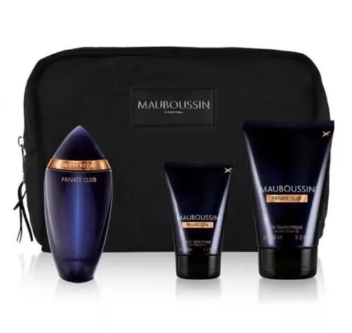 Coffret parfum Homme MAUBOUSSIN Private Club - 3 PRODUITS + EAU DE PARFUM