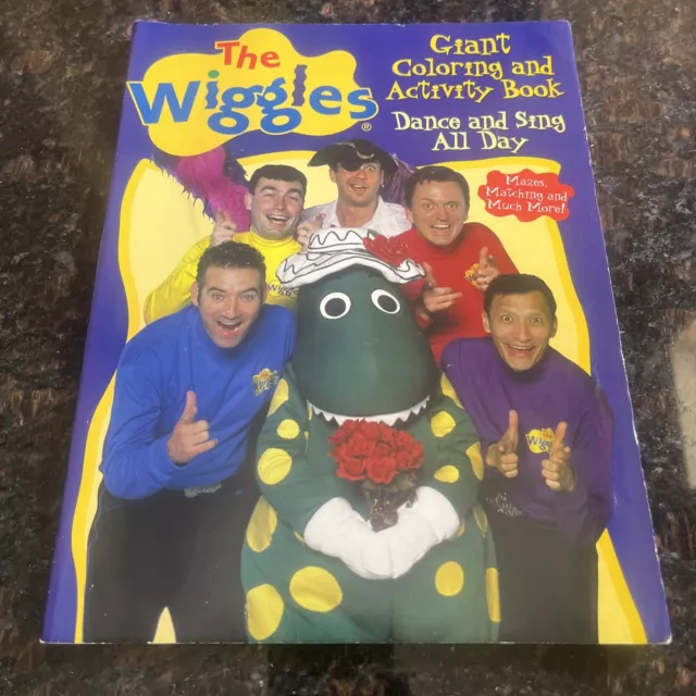 The Wiggles Coloring Book~Dance And Sing All Day~2003 New