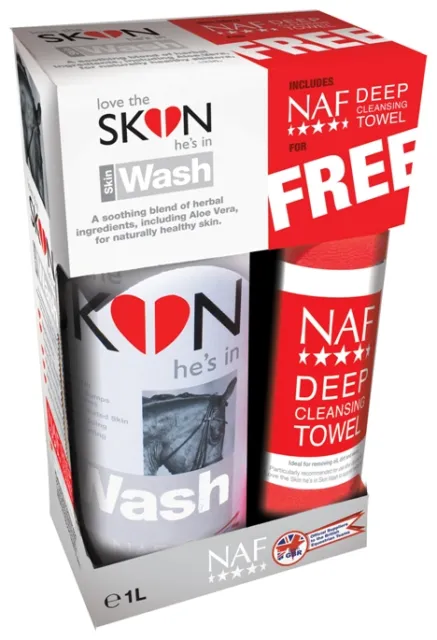 NAF Love The SKIN He's In Skin Wash with Free NAF Deep Cleansing Towel