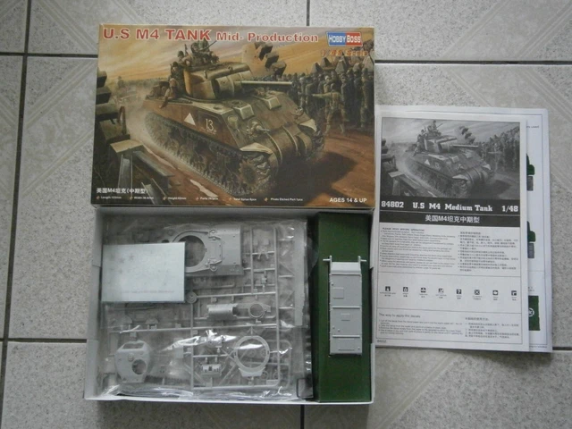 Maquette Bandai Char Sherman M4A3 75 Mm – 1/48 – Réf 8265 – Neuf (Japon)