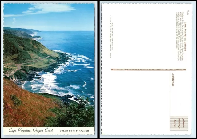 OREGON Postcard - Oregon Coast, Cape Perpetua D15