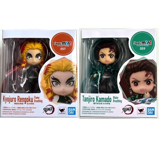 Mini Renguko FIGUARTS MINI KYOJURO Rengoku & Tanjiro Kamado Demon Slayer Kimetsu no ...