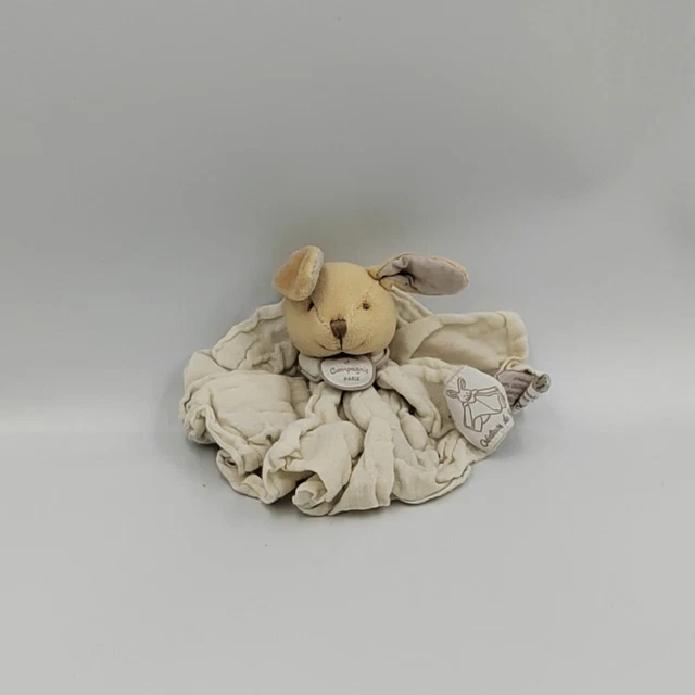 Doudou et compagnie plat lapin beige lange Créateur de Rêves - 30506