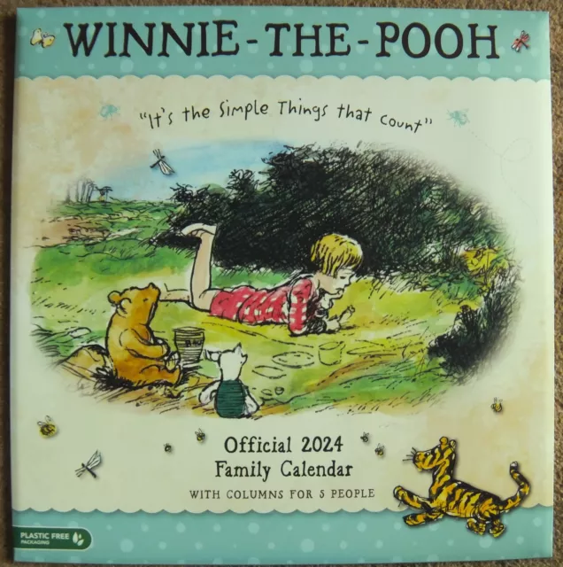 WINNIE THE POOH 2024 Calendar Family Organiser/Planner From Danilo