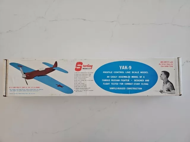 Sterling YAK-9 Control Line Balsa Kit Stunt Model