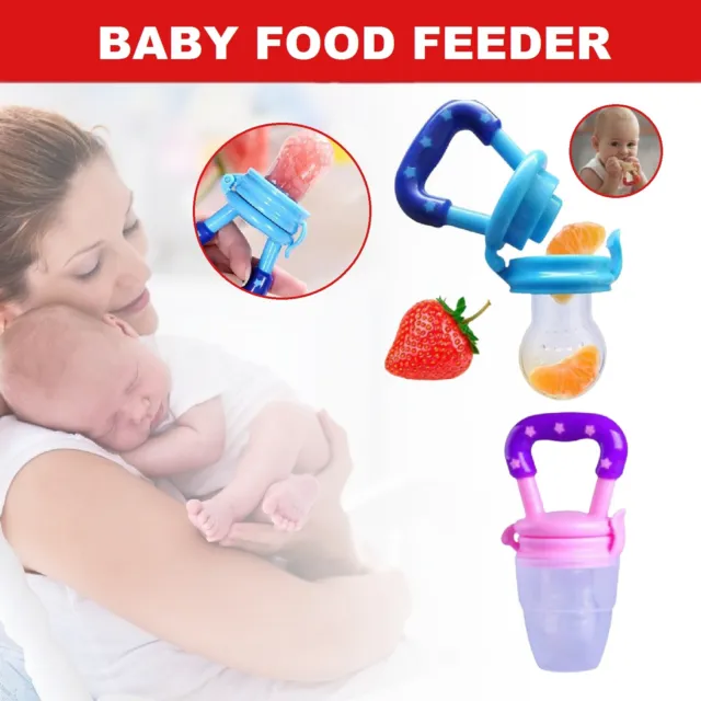 Baby Fresh Fruit Food Feeder Nibbles Pacifier Safety Silicone Feeding Nipple