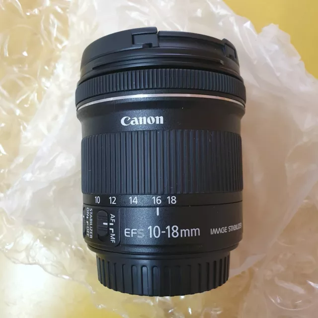 Canon 10-18mm f/4.5-5.6 EF-S IS STM Wide Angle Lens. Brand New, Still In Box.