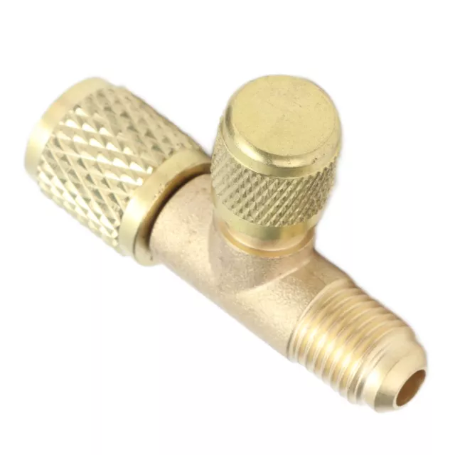 1/4SAE Brass Exhaust Valve For Refrigeration Charging R22 R12 R134 - Air