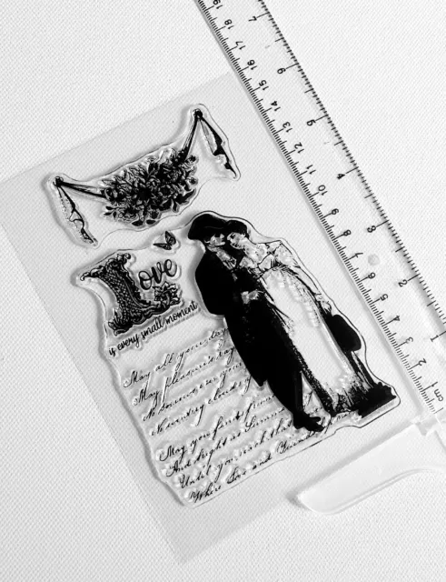 Klar Silikon Stempel Scrapbooking Vintage Kapsel Album Karte Herstellung Verzierungen