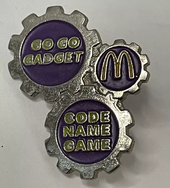 McDonald's Disney Go Go Gadget Code Name Game Collectible Enamel Lapel Pin