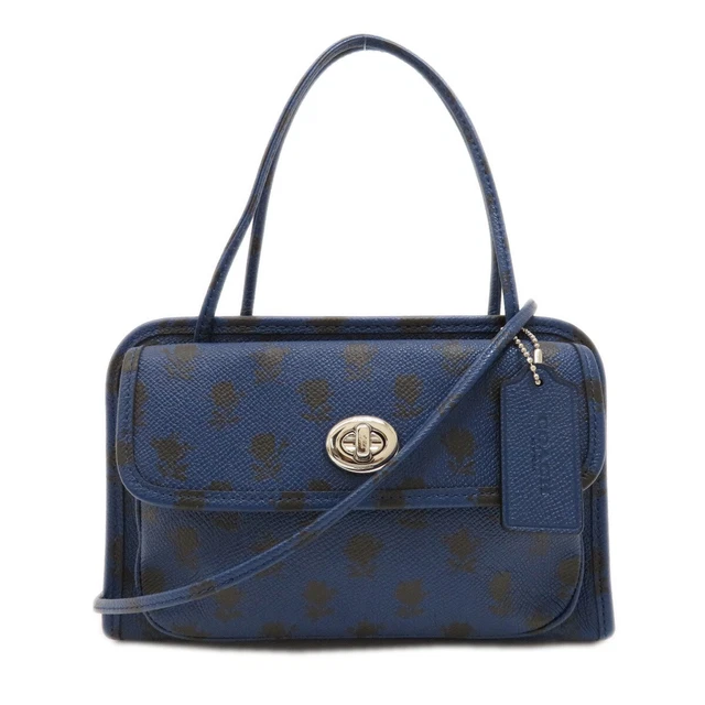 COACH  34471 Handbag Flower 2WAY Leather