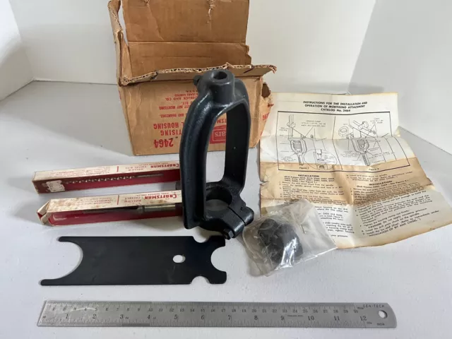 Vintage Craftsman Drill Press 1/4" Mortising Chisel Attachment Hollow Bit 2464
