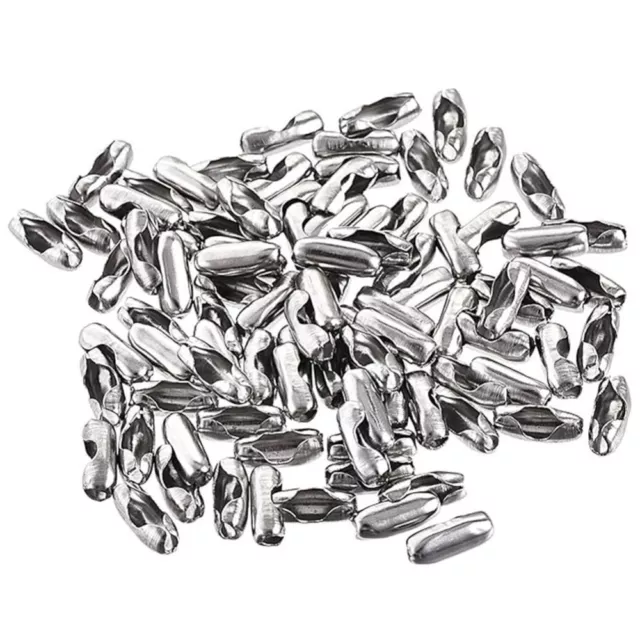 304 Edelstahl Kugel ketten verschluss Silber Verbindungs clips