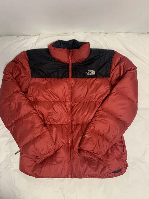 Giacca tampone The North Face da uomo rossa Nuptse piumino d'oca 700 taglia large