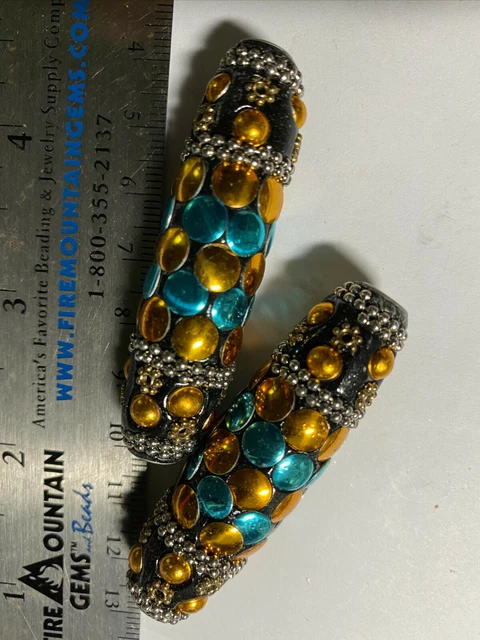 Tribal Kashmiri Beads ***UPICK*** Indonesian Kashmiri Large Hole Beads