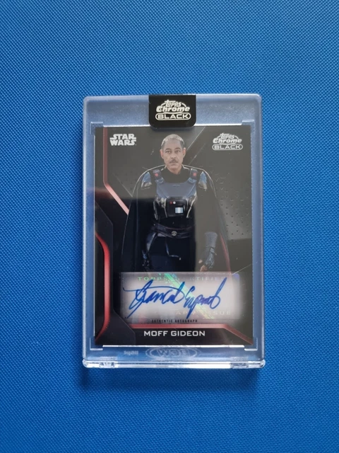 2022 Topps Chrome Black Star Wars Dark Side Moff Gideon Auto Giancarlo Esposito