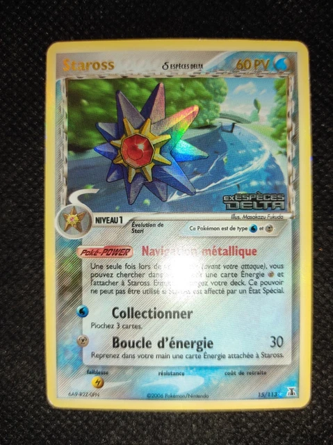 Carte Pokemon Staross 15/113 Holo REVERSE Bloc EX Espèces DELTA FR