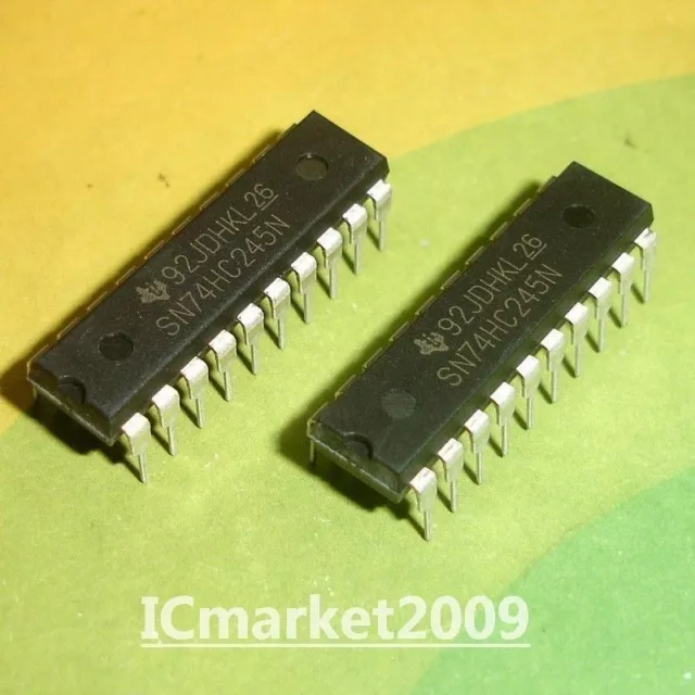 10 PCS SN74HC245N DIP-20 74HC245N 74HC245 Octal Bus Transceiver; 3-State Chip IC