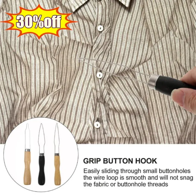 1/2X BUTTON HOOK Tool Dressing Aid Tools Zipper Helper For Arthritis W8G3  $5.68 - PicClick AU