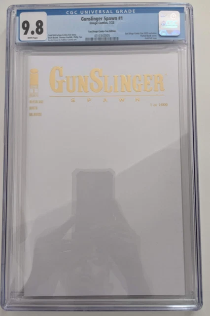 CGC 9.8 Gunslinger Spawn #1, San Diego Comic-Con Edition SDCC, 1 of 1000