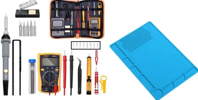 110V 60W Electric Soldering Iron Gun Tool Kit Welding Desoldering Pump Tools Set