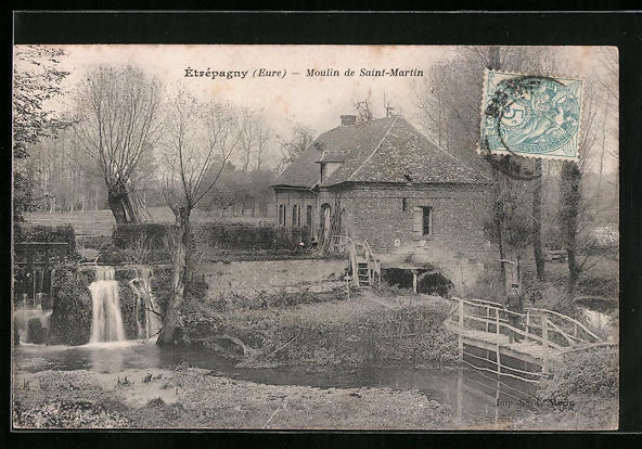 CPA Etrépagny, Moulin de Saint-Martin
