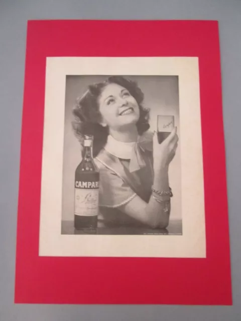 Pubblicita' Bevande/Liquori "Campari Bitter" Vintage Originale 1934 A3 Ottimo