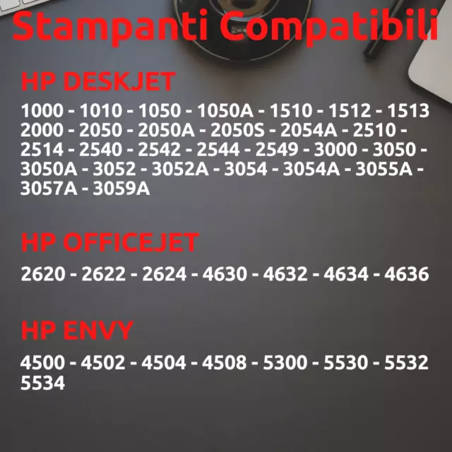 Cartucce compatibili Colore 301 XL 301XL per HP OfficeJet 2620 2622 4630 4635 2